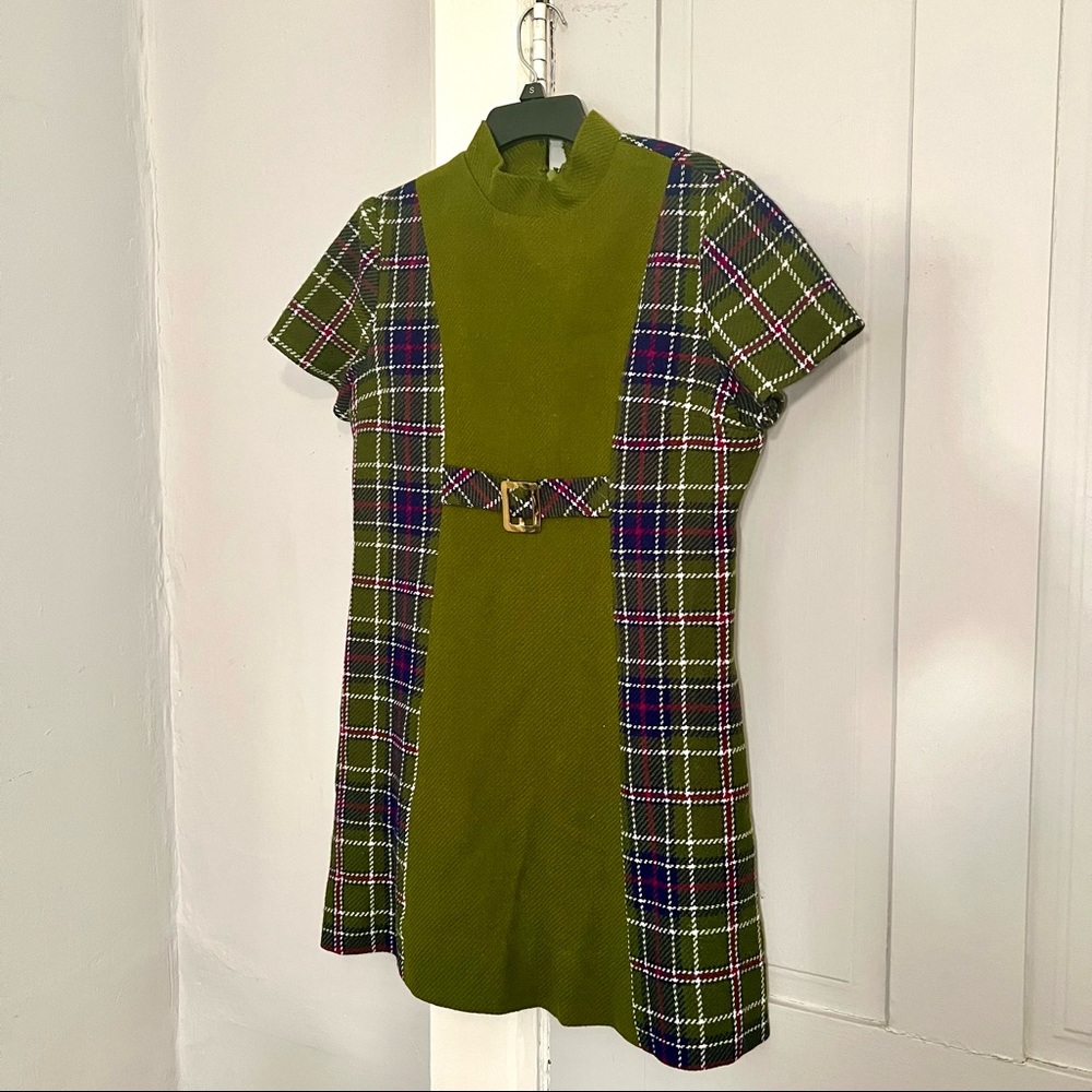 Vintage Plaid Dress